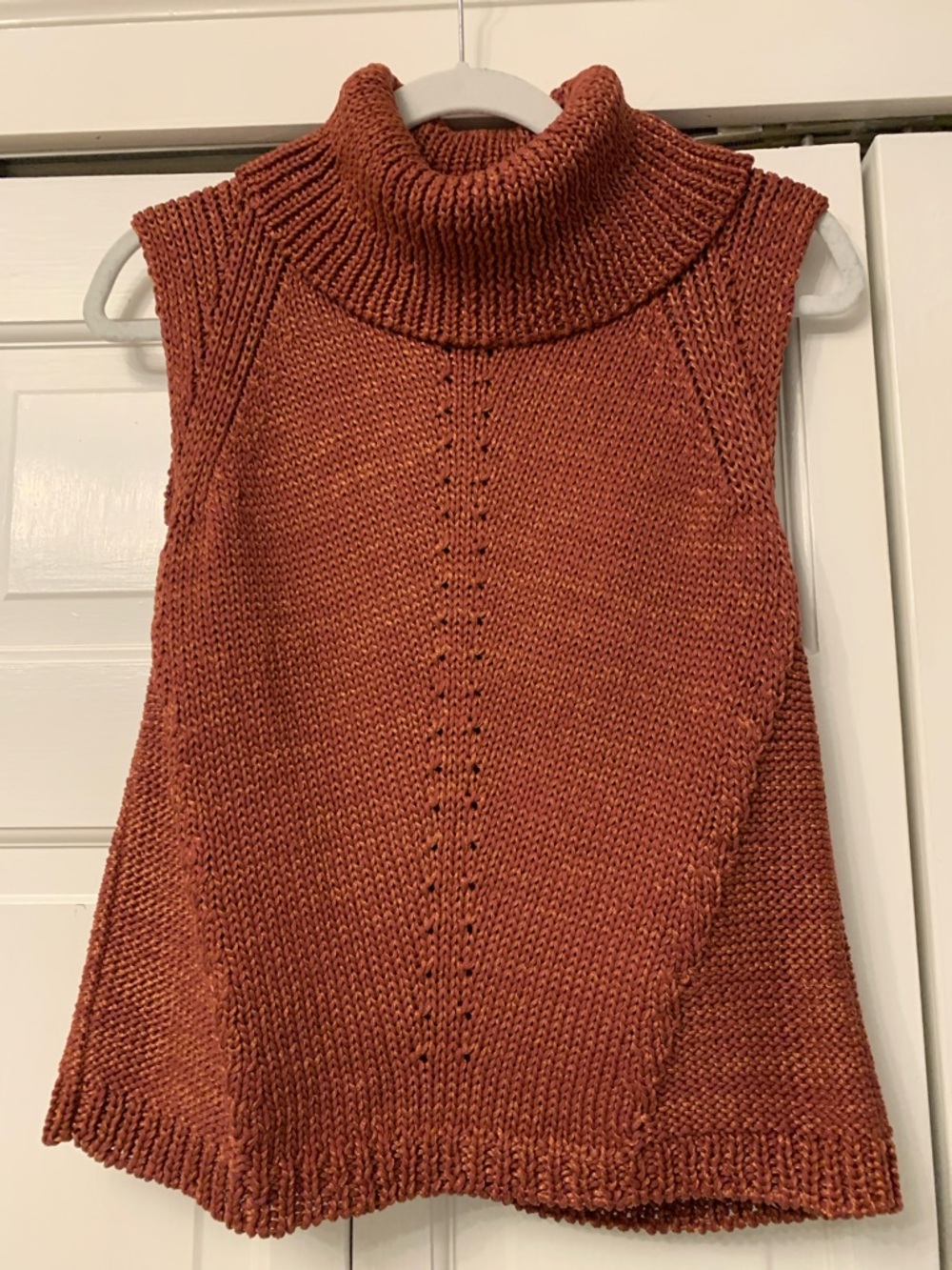 White House Black Market Sleeveless cowl neck sweater